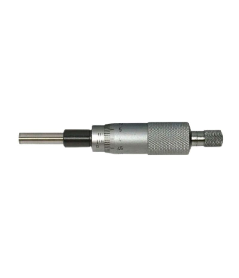 MIB Mikrométer fej, DIN863, leolvasás 0.01mm, lapos mérőfejjel fix csavar nélkül, 0 – 25mm, 01021070