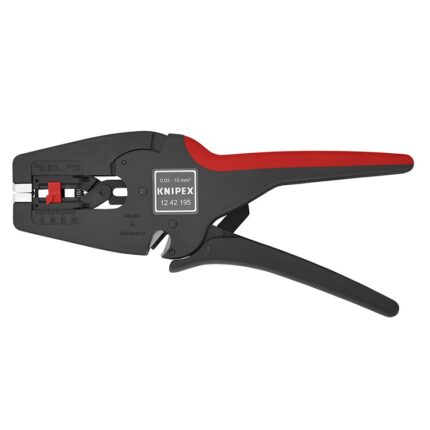 KNIPEX Önbeállító huzalcsupaszító fogó, MultiStrip 10, 0,03-10mm2, 195 mm, 12 42 195