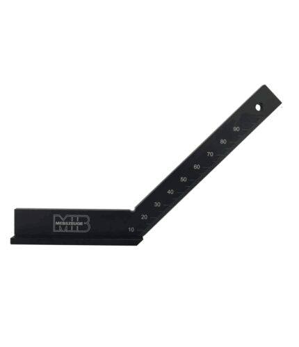 MIB Talpas Szögellenőrző, 135°, edzett fekete alumíniumból, DIN875/1, HRC63, "TOP" 200mm x 130mm / 30mm x 8mm, 03043072